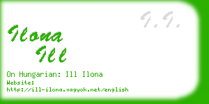 ilona ill business card